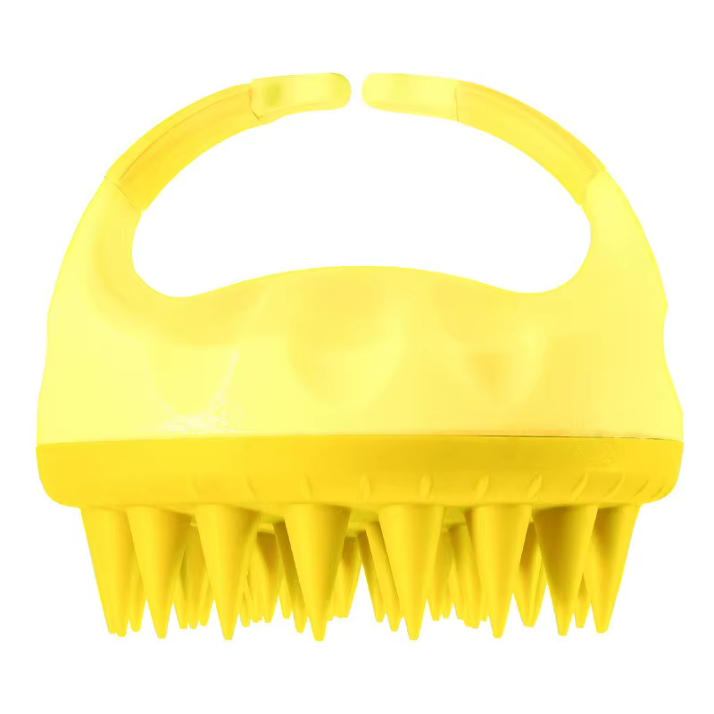 Épurateur de cuir chevelu, brosse de shampoing, masseur, peigne propre pour cuir chevelu avec poigné