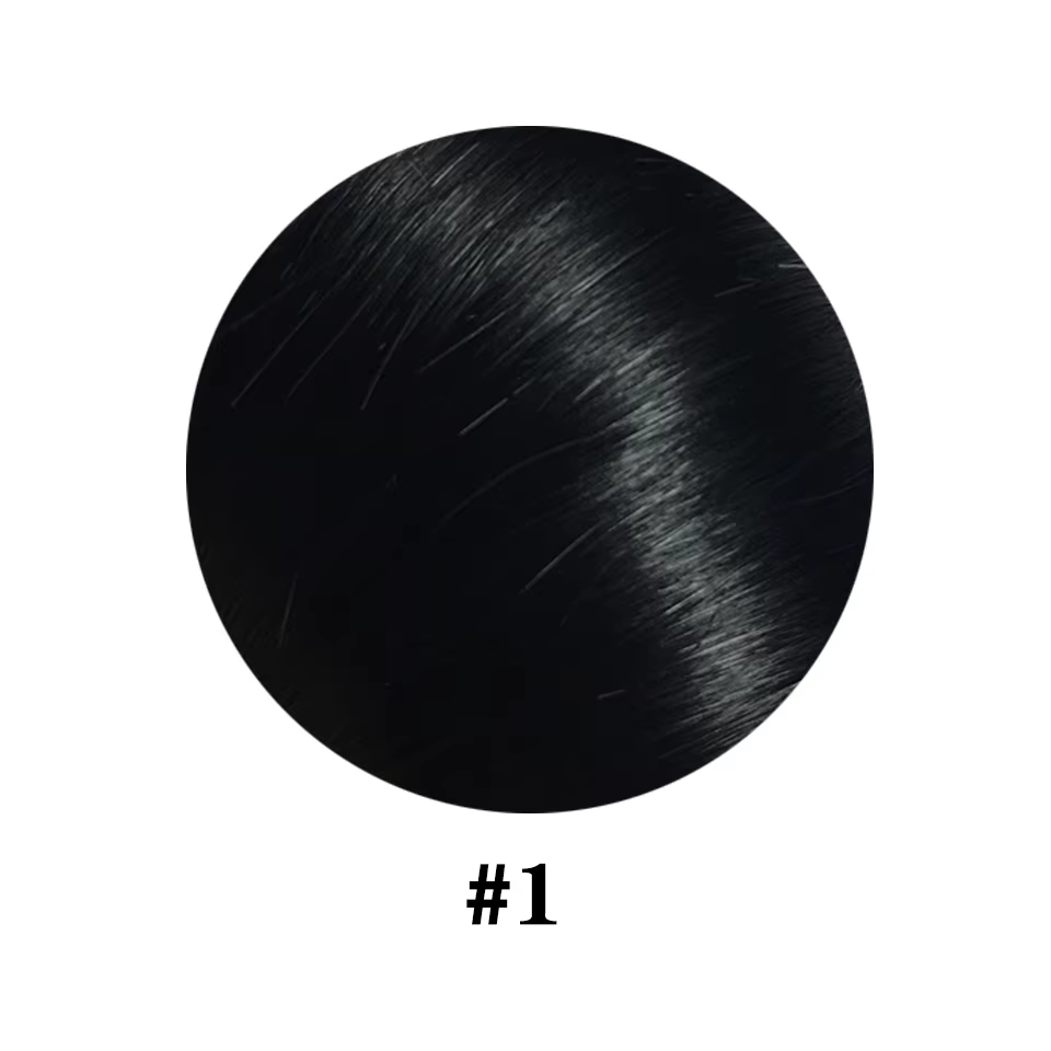 Extensions de cheveux brésiliens Remy à clips, cheveux lisses, couleur noire naturelle, 20 22 24 26
