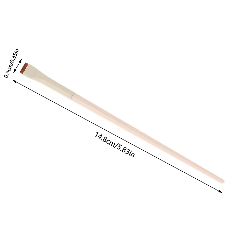 Brosse permanente à tête plate, 5 pièces, brosse de coiffure, stratification des cils, outil de sépa