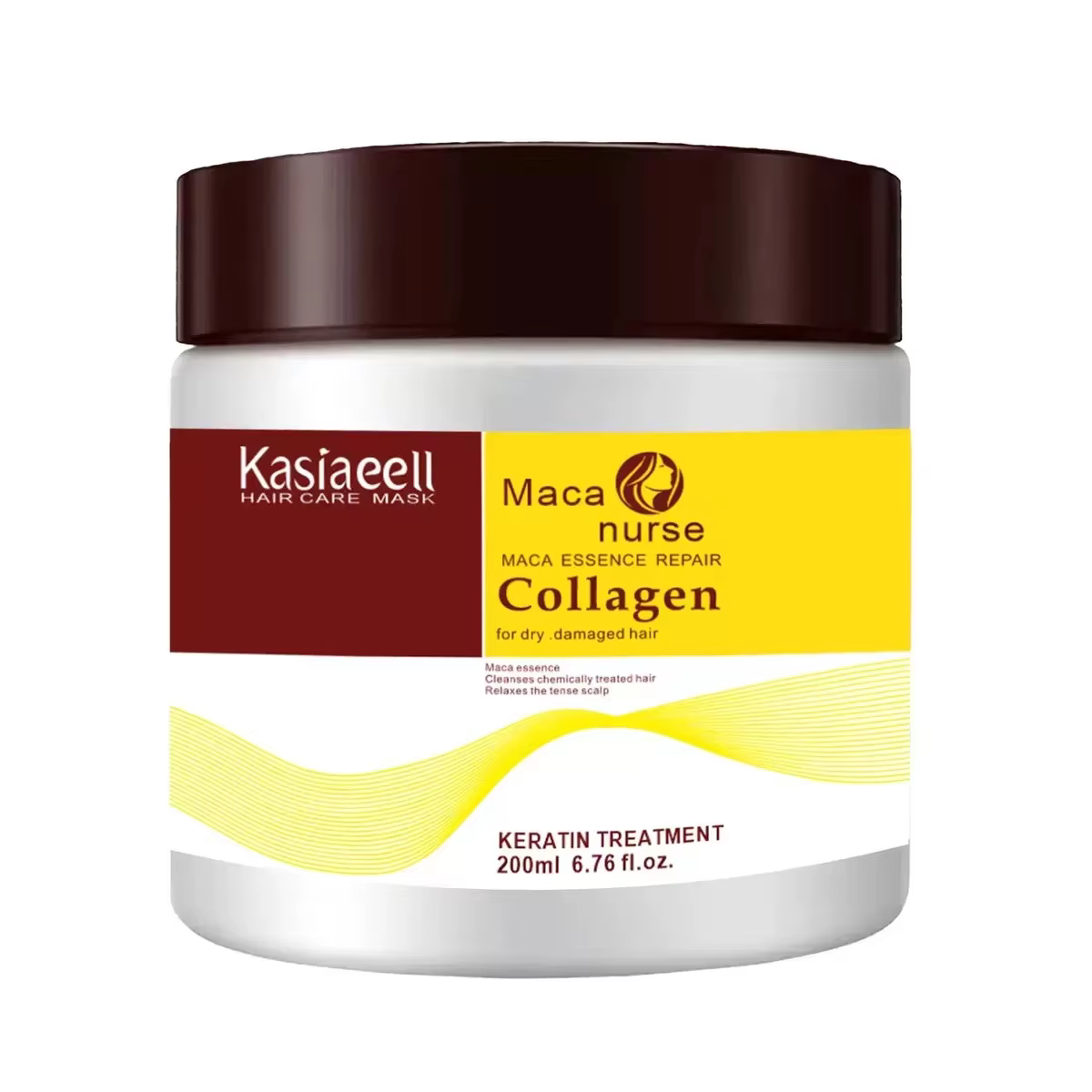 Traitement capillaire au collagène, réparation en profondeur, conditionnement, huile d'argan, masque