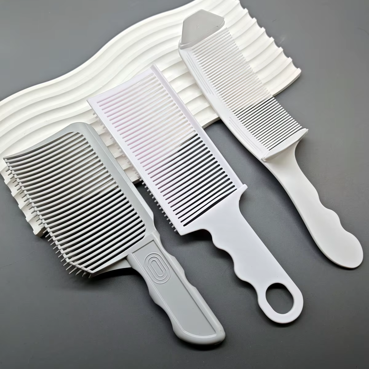 Kit de 1/3 peignes de barbier pour coupe de cheveux, peigne à dégradé pour hommes, brosse de coiffur