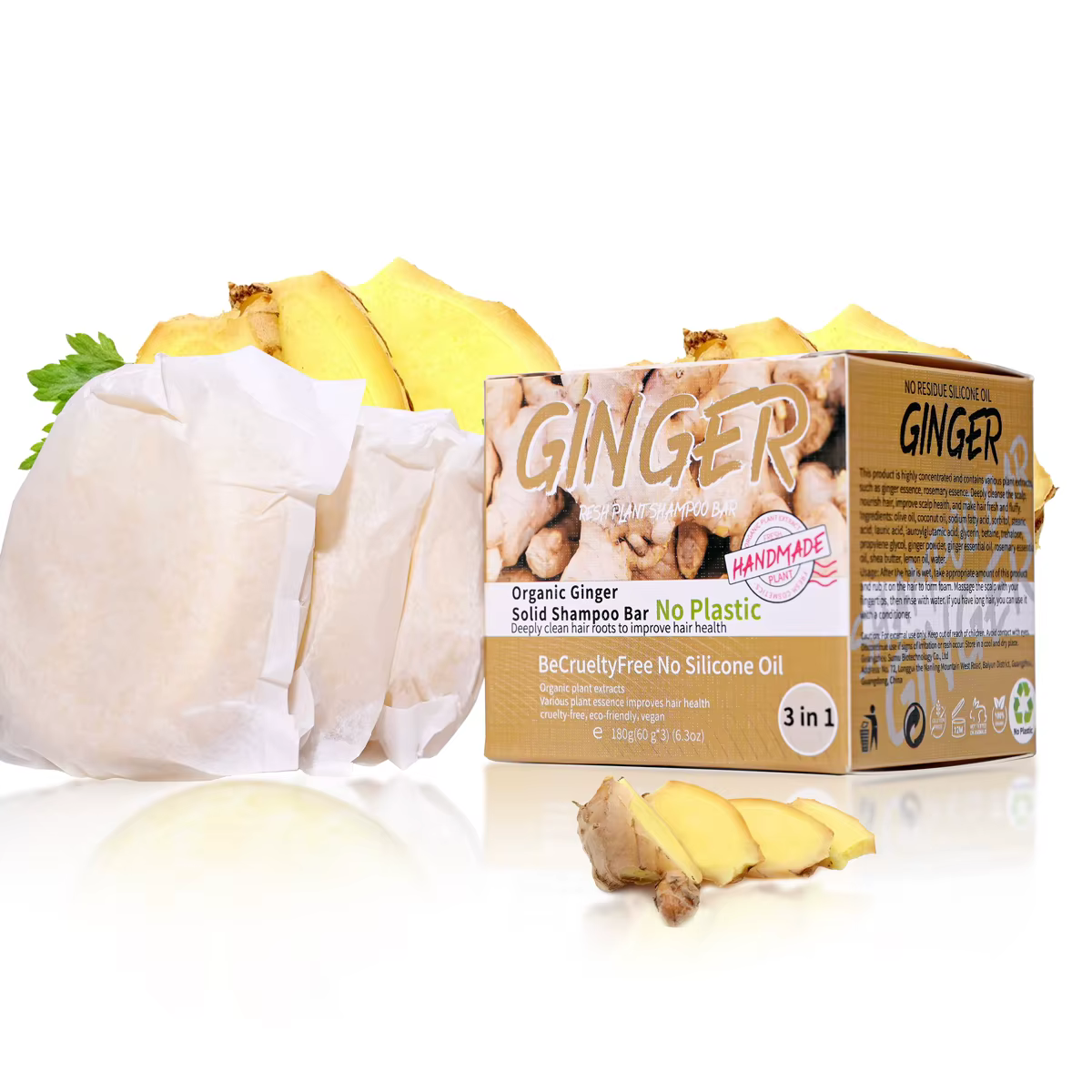 Shampooing Regina avec contrôle d'huile, étiquettes solides, sans huile de silicone, sans résidu, hu