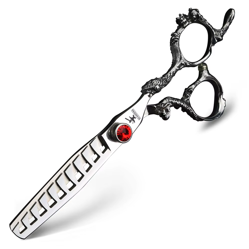 Ciseaux à cheveux à poignée de dragon, outils de coiffage de coiffeur, ciseaux de coupe, ciseaux à e