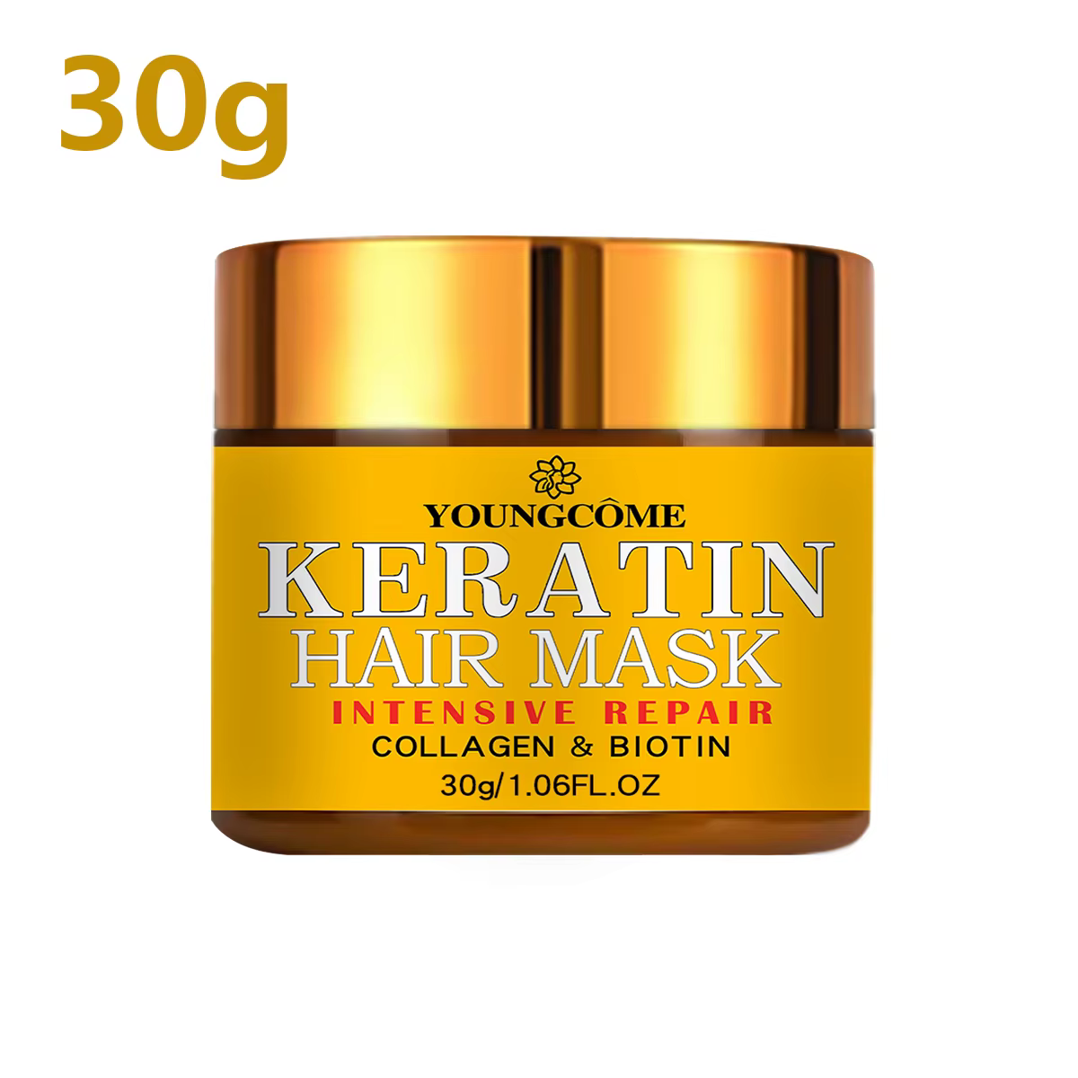 Masque capillaire réparateur, biotine, collagène, kératine, traitement des cheveux, après-shampooing