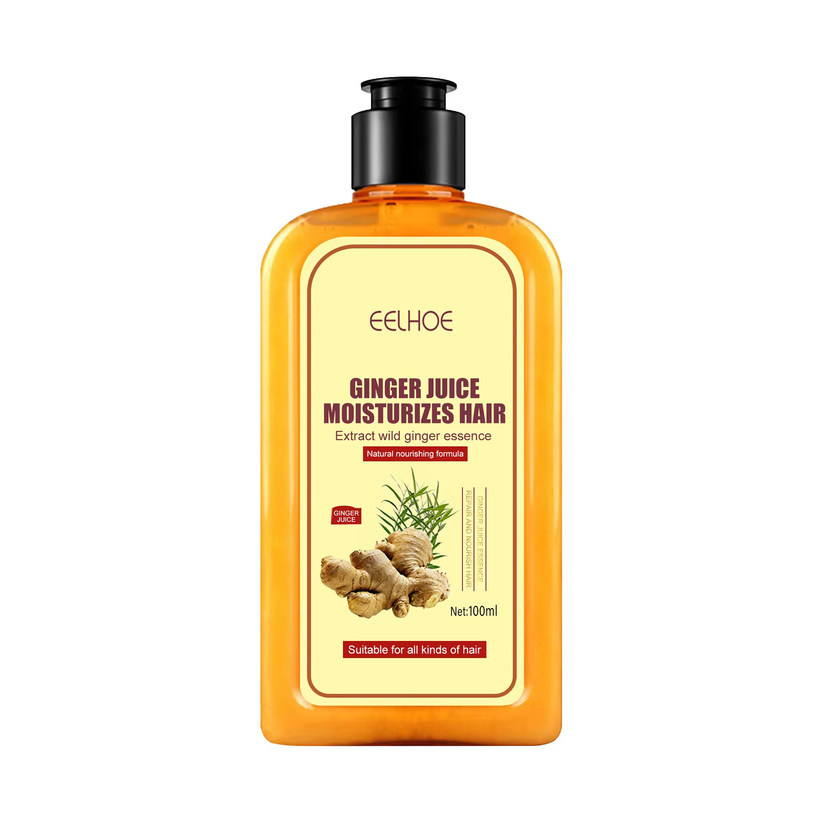 EELBath-E-Shampooing anti-chute de cheveux, collecte d'ingrédients vidéo, racine des cheveux, nourri