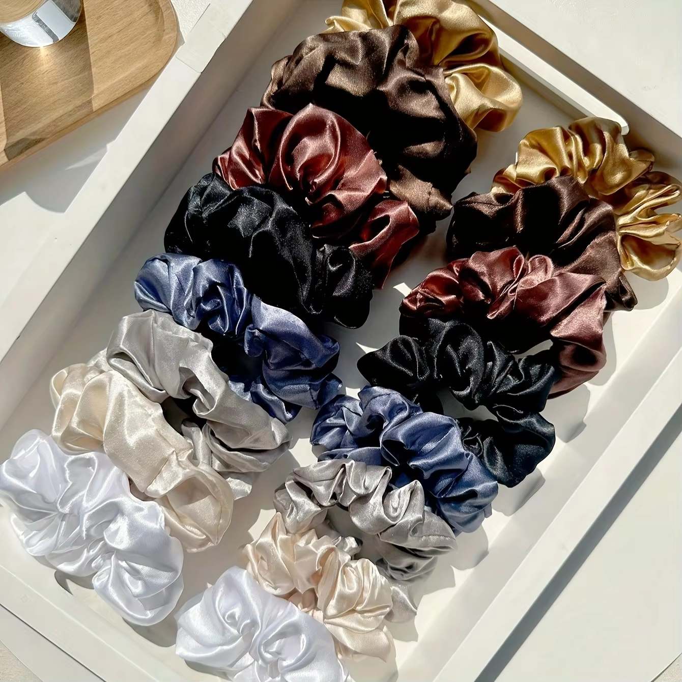 Ensemble de 16 pièces de couleur et de taille aléatoires pour femmes, bandeau à gros intestin de cou