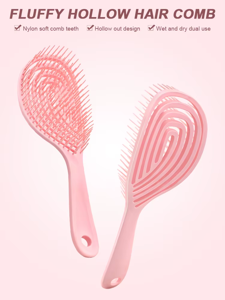 Brosse à cheveux creuse – Peigne de Massage du cuir chevelu à séchage rapide