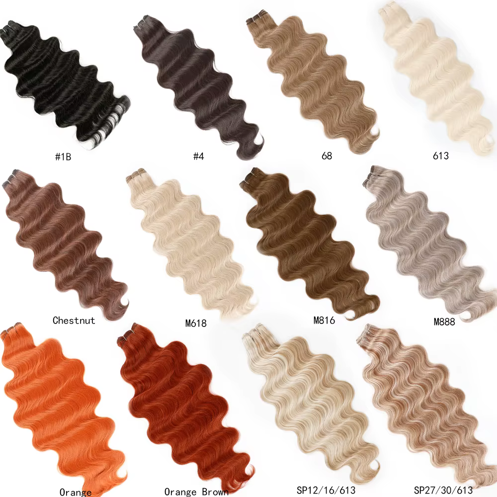 Magicae mettre en évidence blond 27/613 200 grammes Bio corps vague cheveux paquets 30 pouces brun M816 argent blanc