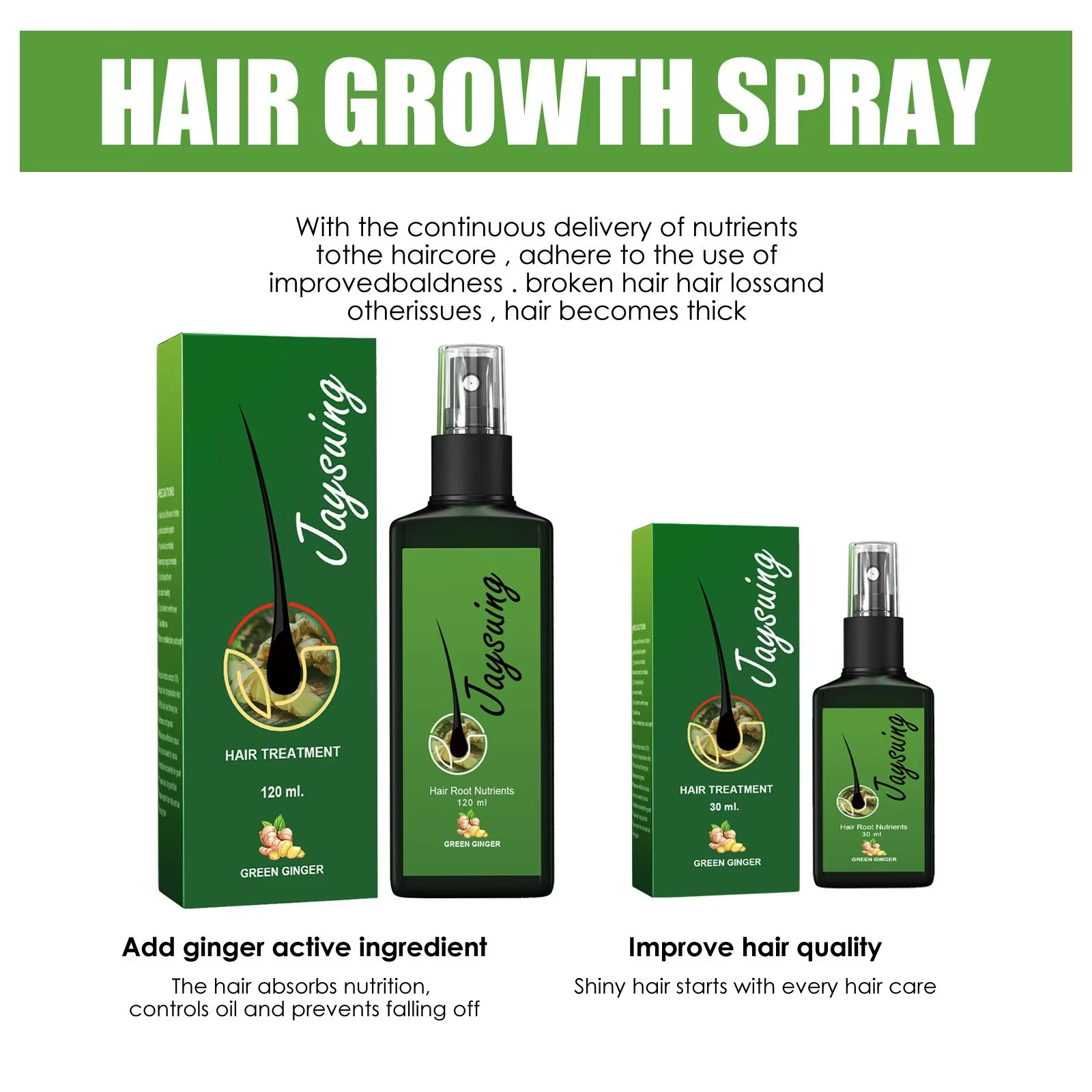 Spray de croissance des cheveux