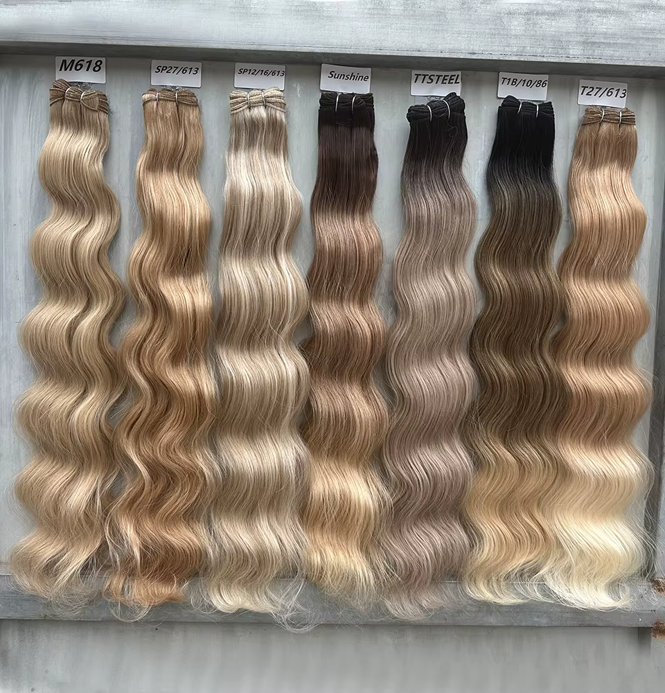 Magicae mettre en évidence blond 27/613 200 grammes Bio corps vague cheveux paquets 30 pouces brun M816 argent blanc