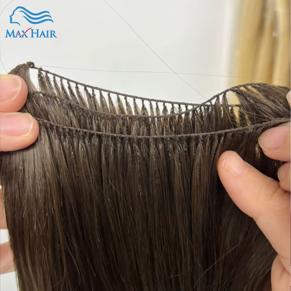Extensions de cheveux naturels en plumes