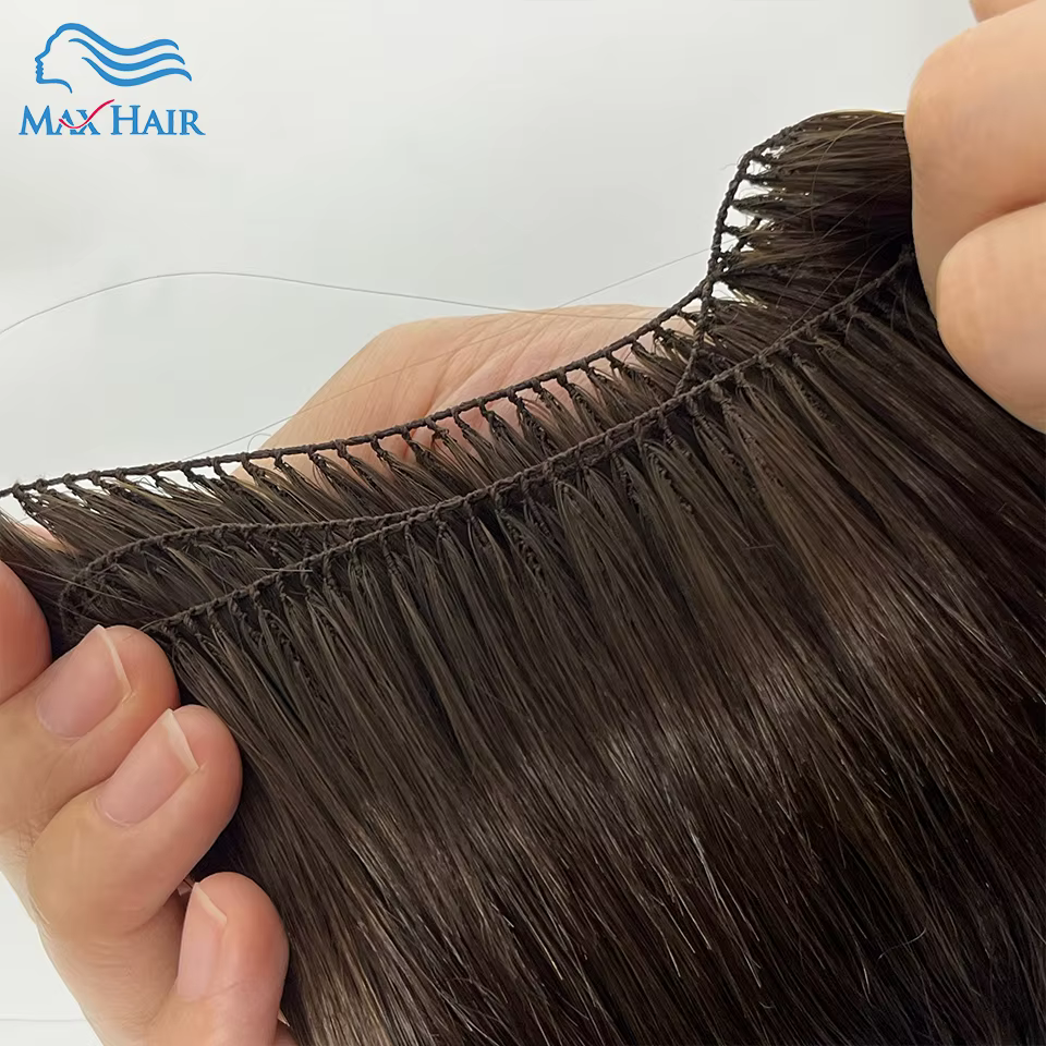 Extensions de cheveux naturels en plumes