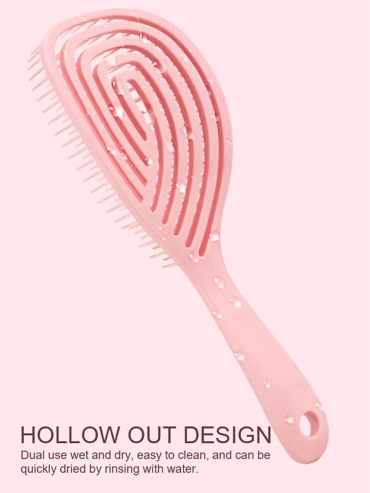 Brosse à cheveux creuse – Peigne de Massage du cuir chevelu à séchage rapide