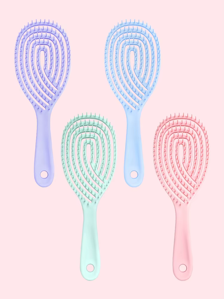 Brosse à cheveux creuse – Peigne de Massage du cuir chevelu à séchage rapide