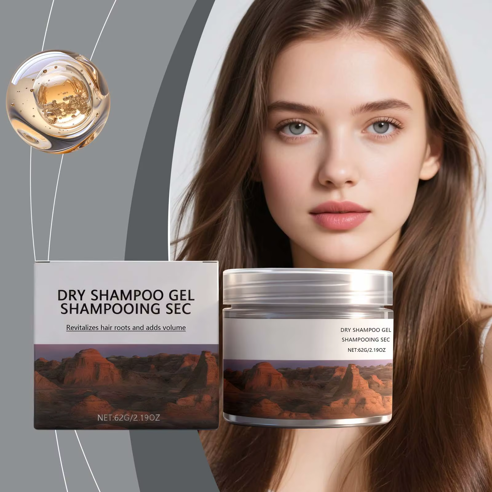Shampoing sec pour le nettoyage des cheveux