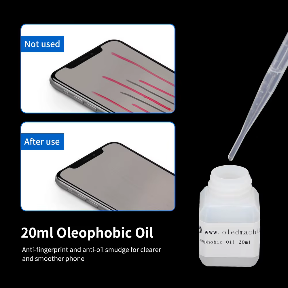 Huile oléophobe de 20ML pour la solution d'élimination des rayures de téléphone de machine de polissage