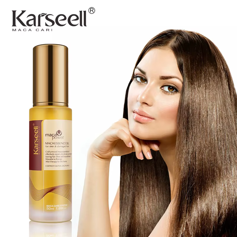 Karseell 50ml huile d'argan marocaine pour la guérison des cheveux pressé à froid