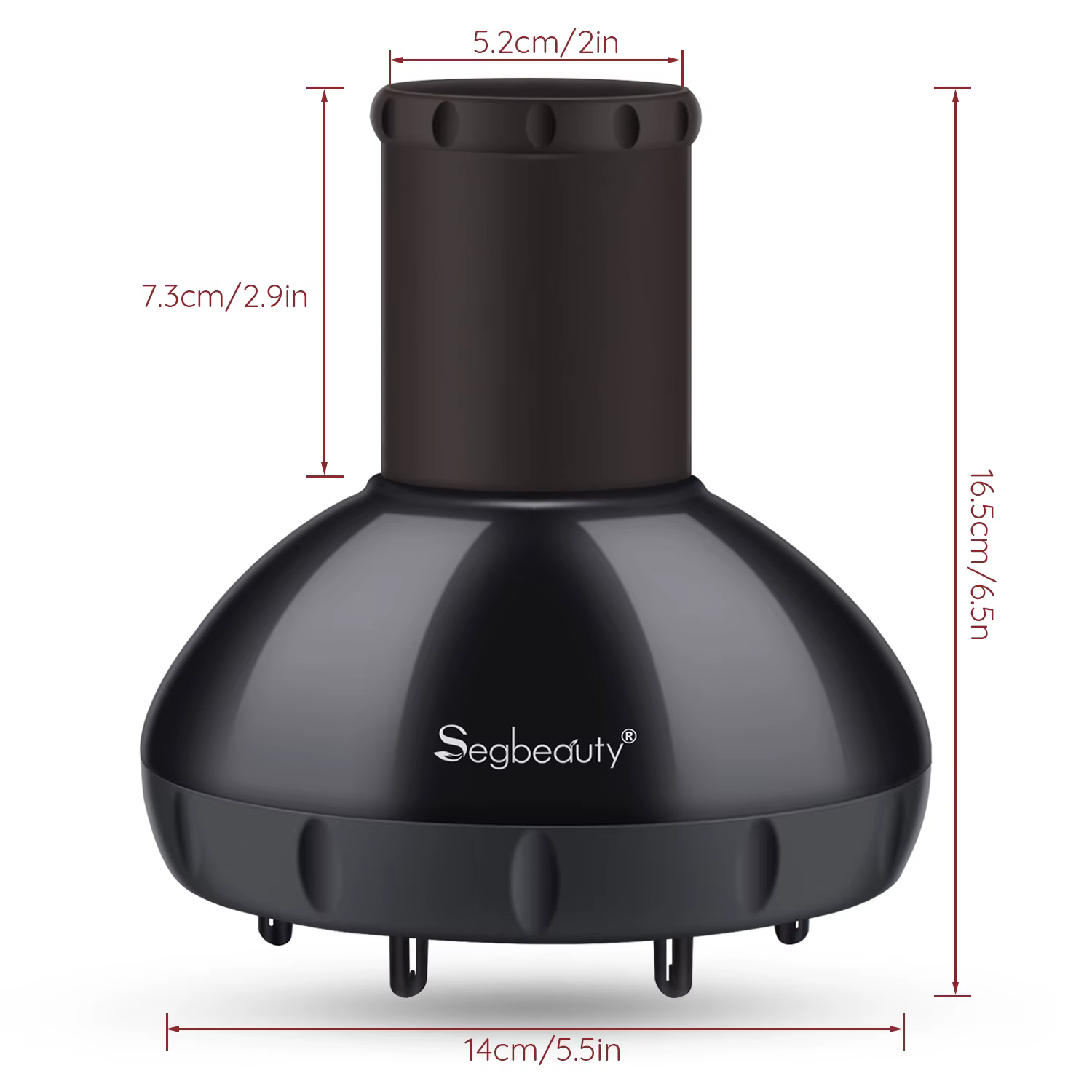 Segbeauty-Diffuseur amélioré pour sèche-cheveux, sèche-cheveux à coupe ondulée bouclée, diffuseur sans frisottis pour salon de coiffure