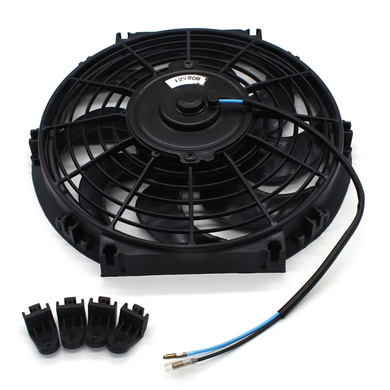 Ventilateur de refroidissement électrique universel 12V 120W pour radiateur moteur 12 pouces, refroidisseur d'huile, ventilateur de refroidissement moteur électrique à poussée et traction