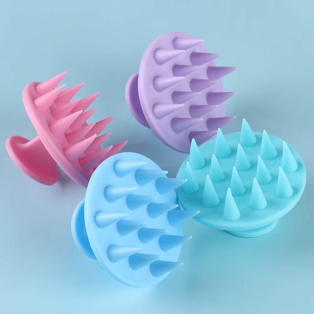 Silicone shampooing cuir chevelu masseur de cheveux