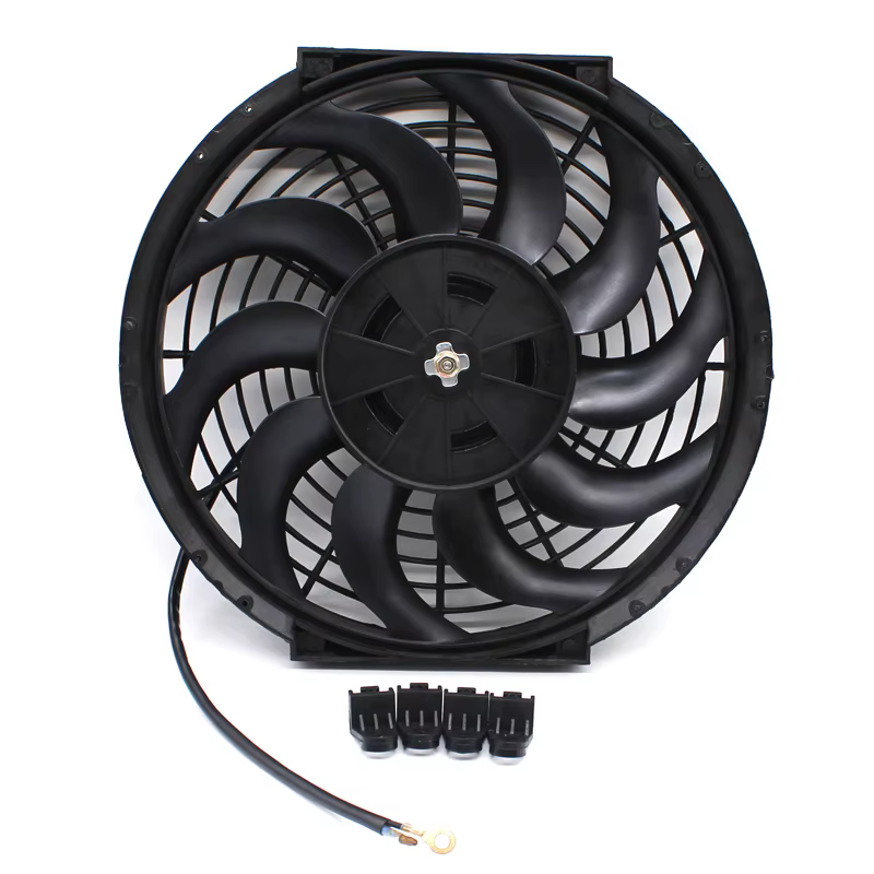 Ventilateur de refroidissement électrique universel 12V 120W pour radiateur moteur 12 pouces, refroidisseur d'huile, ventilateur de refroidissement moteur électrique à poussée et traction