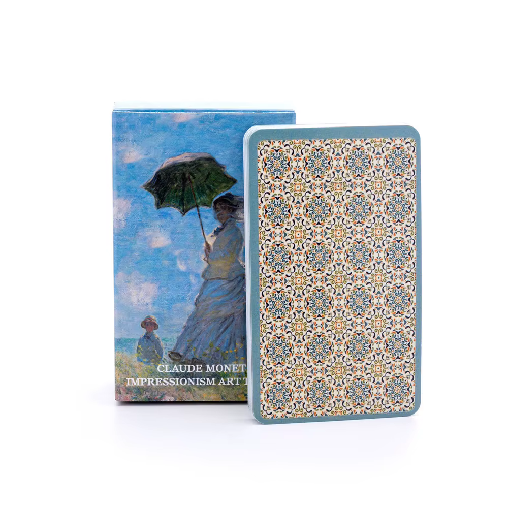 Claude Monet impressionnisme Art Tarot 80 cartes de Tarot jeu de cartes Table de fête jeu de société jeu de cartes Deck cartes Oracle révélateur de Fortune