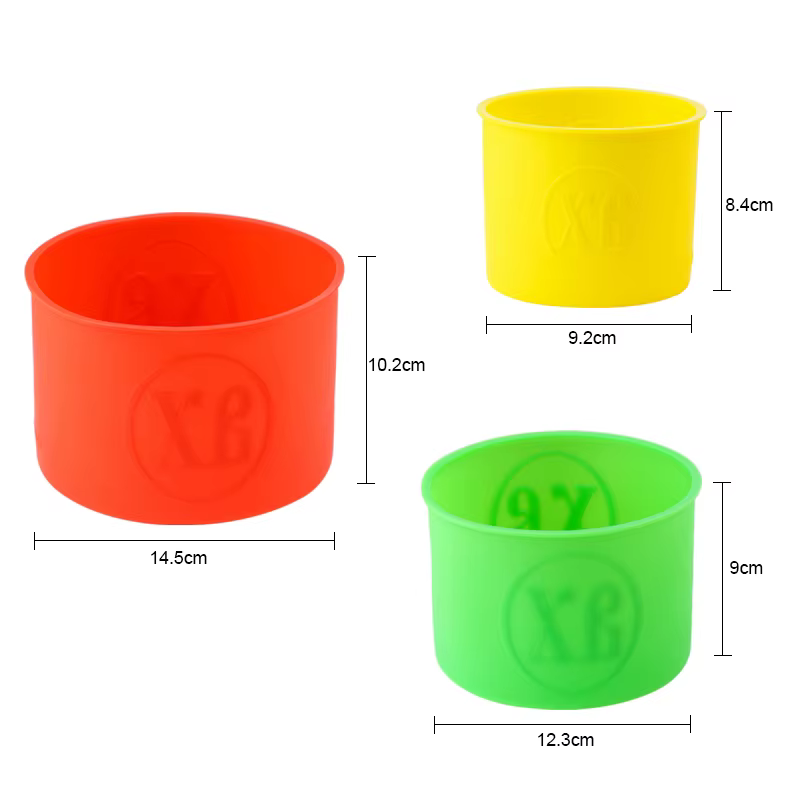 FAIS DU bricolage Desserts moule de cuisson outils antiadhésif rond Silicone gâteau moule Mousse gâteau moules approfondissement du moule coloré