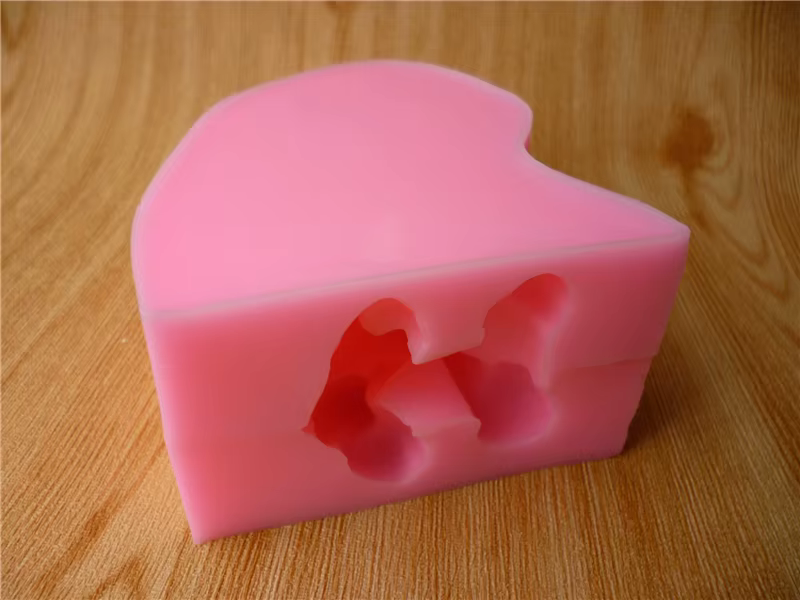 Moule à gâteaux 3D en silicone, pour chien, décoré avec des bonbons, du chocolat et des bougies