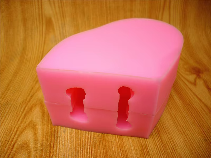 Moule à gâteaux 3D en silicone, pour chien, décoré avec des bonbons, du chocolat et des bougies