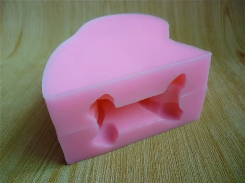 Moule à gâteaux 3D en silicone, pour chien, décoré avec des bonbons, du chocolat et des bougies