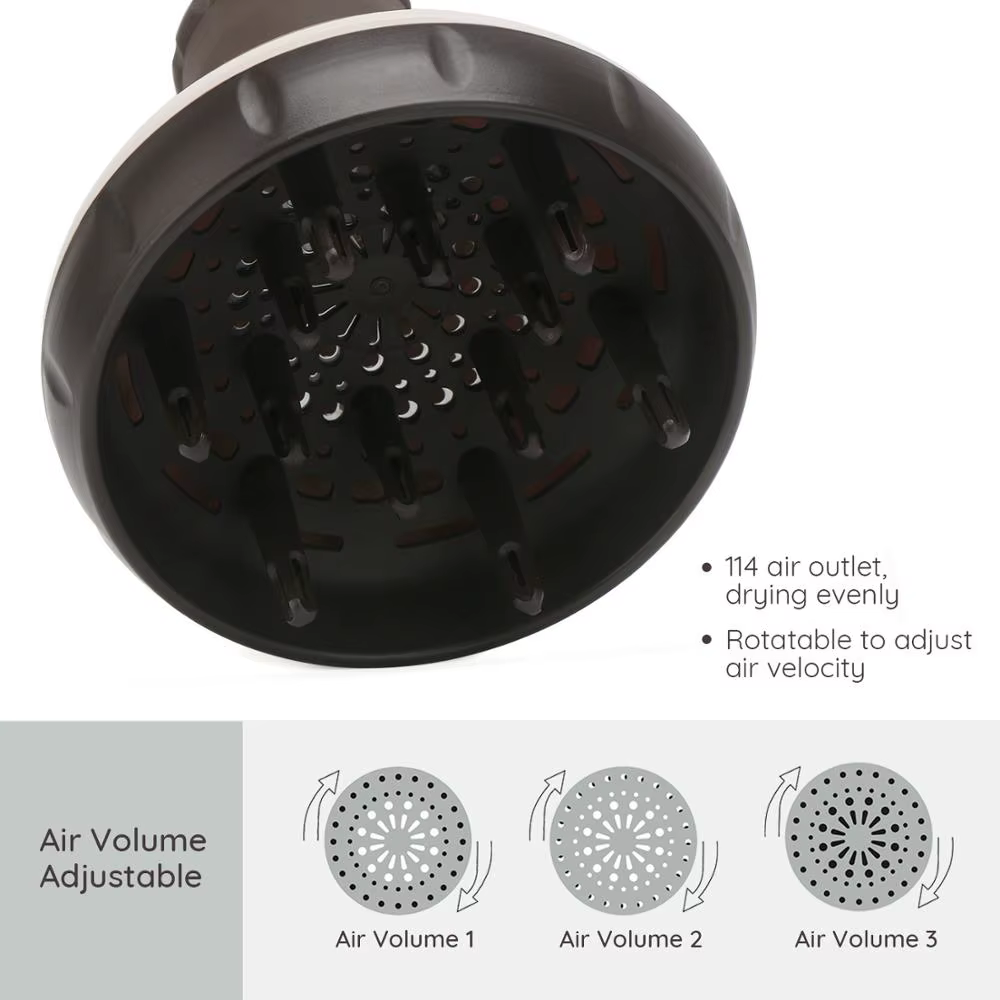 Segbeauty-Diffuseur amélioré pour sèche-cheveux, sèche-cheveux à coupe ondulée bouclée, diffuseur sans frisottis pour salon de coiffure