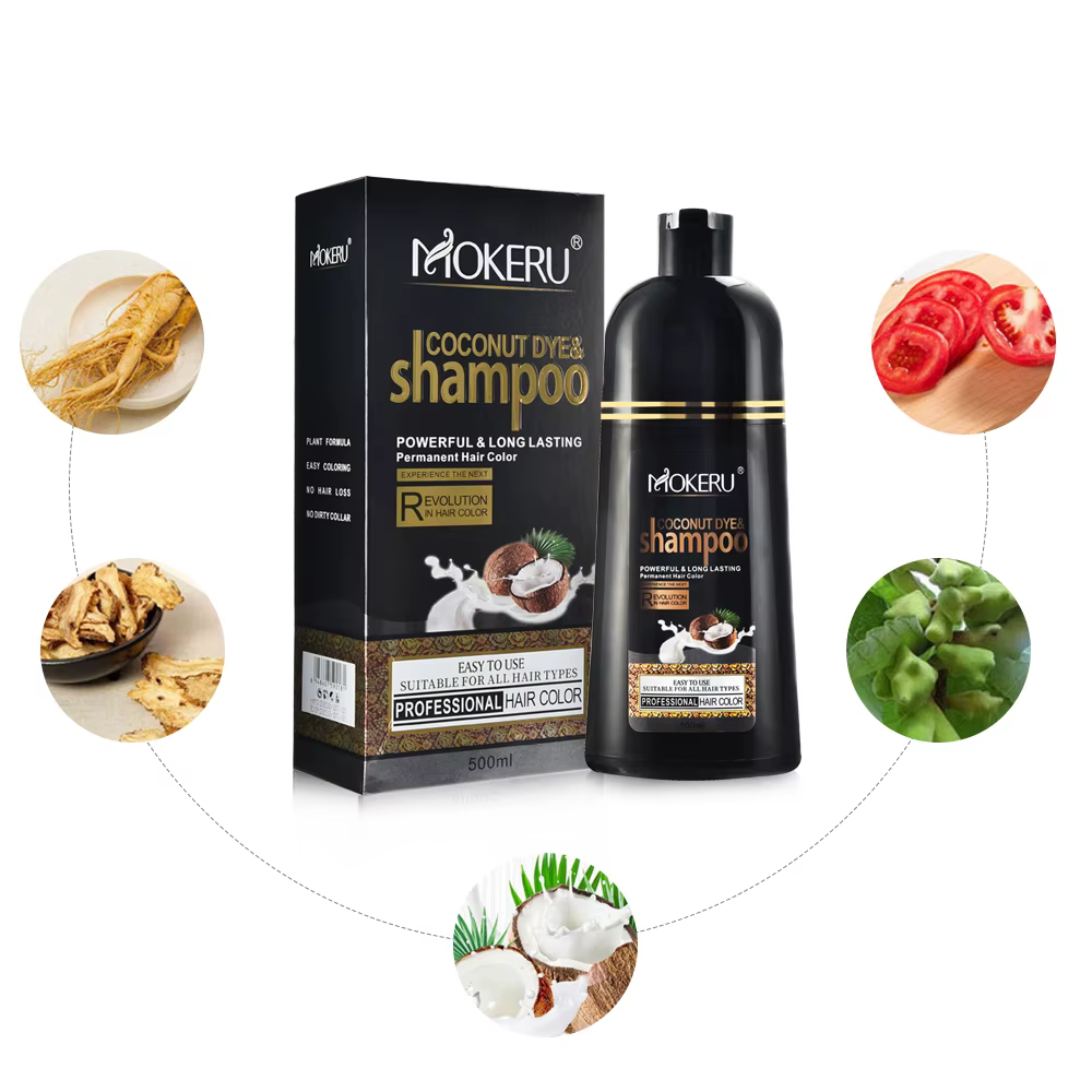 Shampoing à teinture de noix de coco