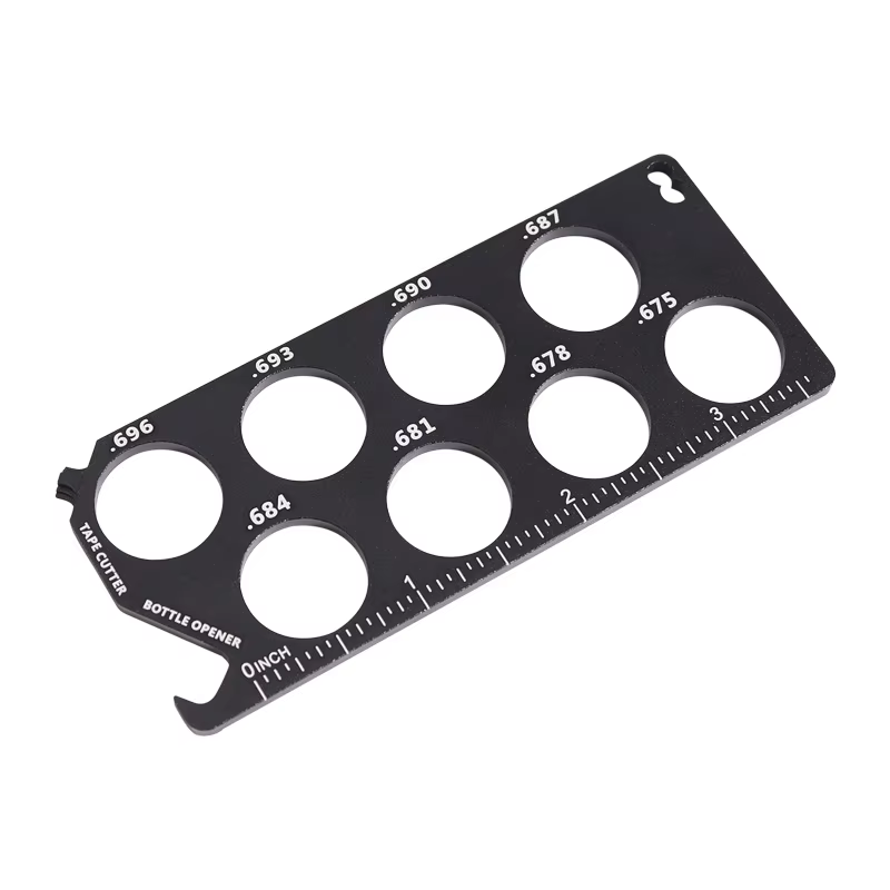 Calibre de taille pour balle de Paintball 0.68 ", rouge, noir ou bleu