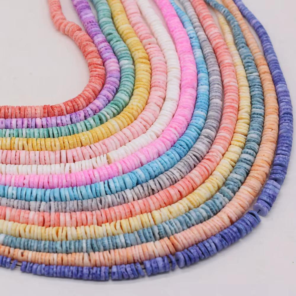 Perles d'isolation en nacre naturelle, pour la fabrication de bijoux, collier, Bracelet, boucle d'oreille, artisanat, couture, accessoire artisanal