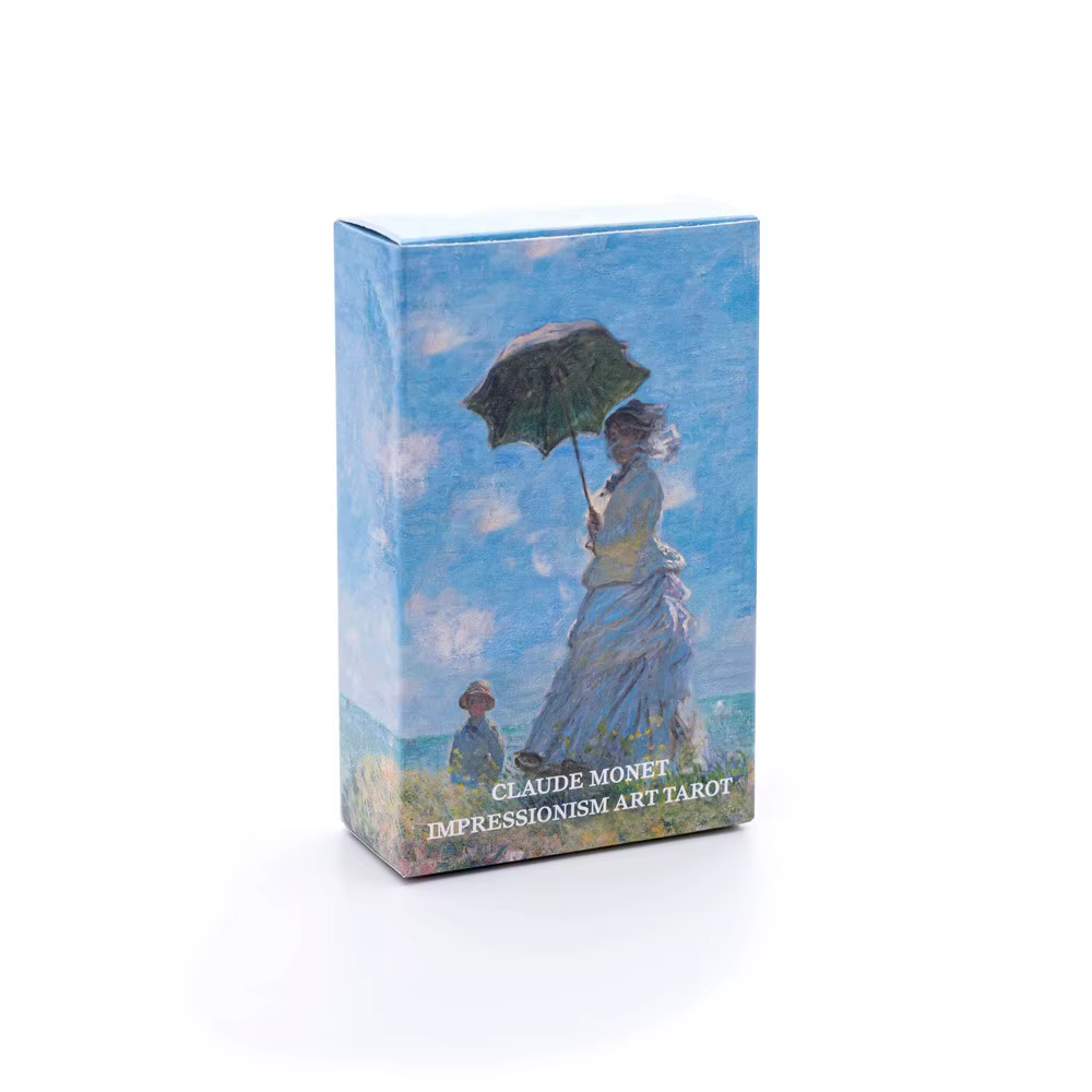 Claude Monet impressionnisme Art Tarot 80 cartes de Tarot jeu de cartes Table de fête jeu de société jeu de cartes Deck cartes Oracle révélateur de Fortune