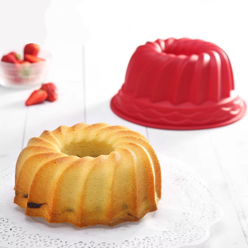 Moule à gâteaux en Silicone en spirale, creux, à pain, doux et facile à enlever, ustensiles de cuisine