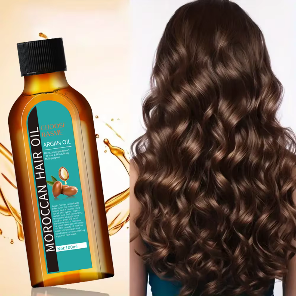 Huile essentielle marocaine pour cheveux épais