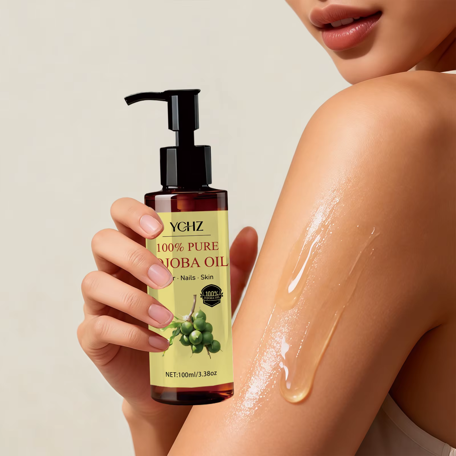 Huile de Jojoba - Produit naturel pur pour les soins de la peau et des cheveux