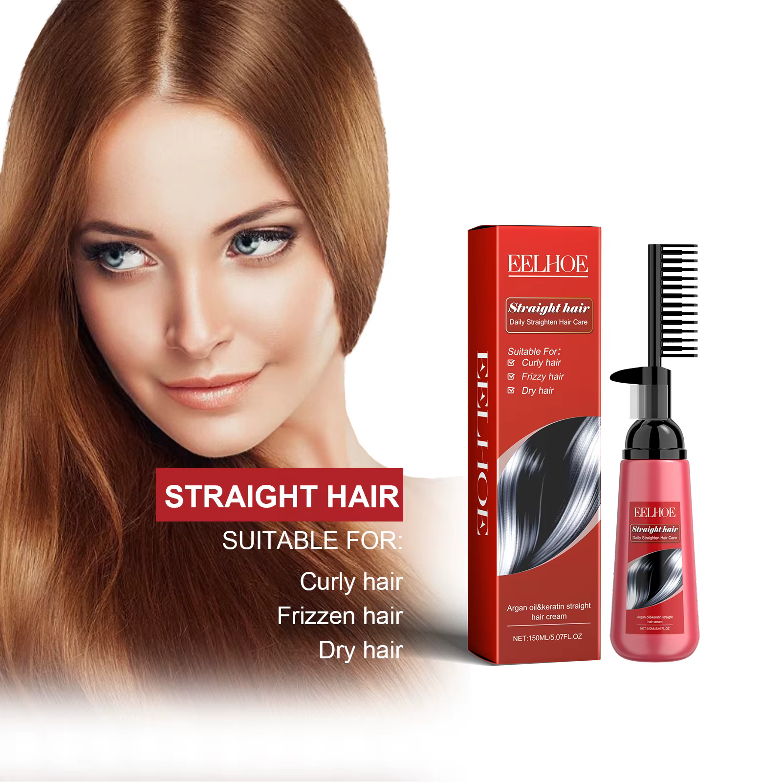 E ELBathroom-Crème pour cheveux raides