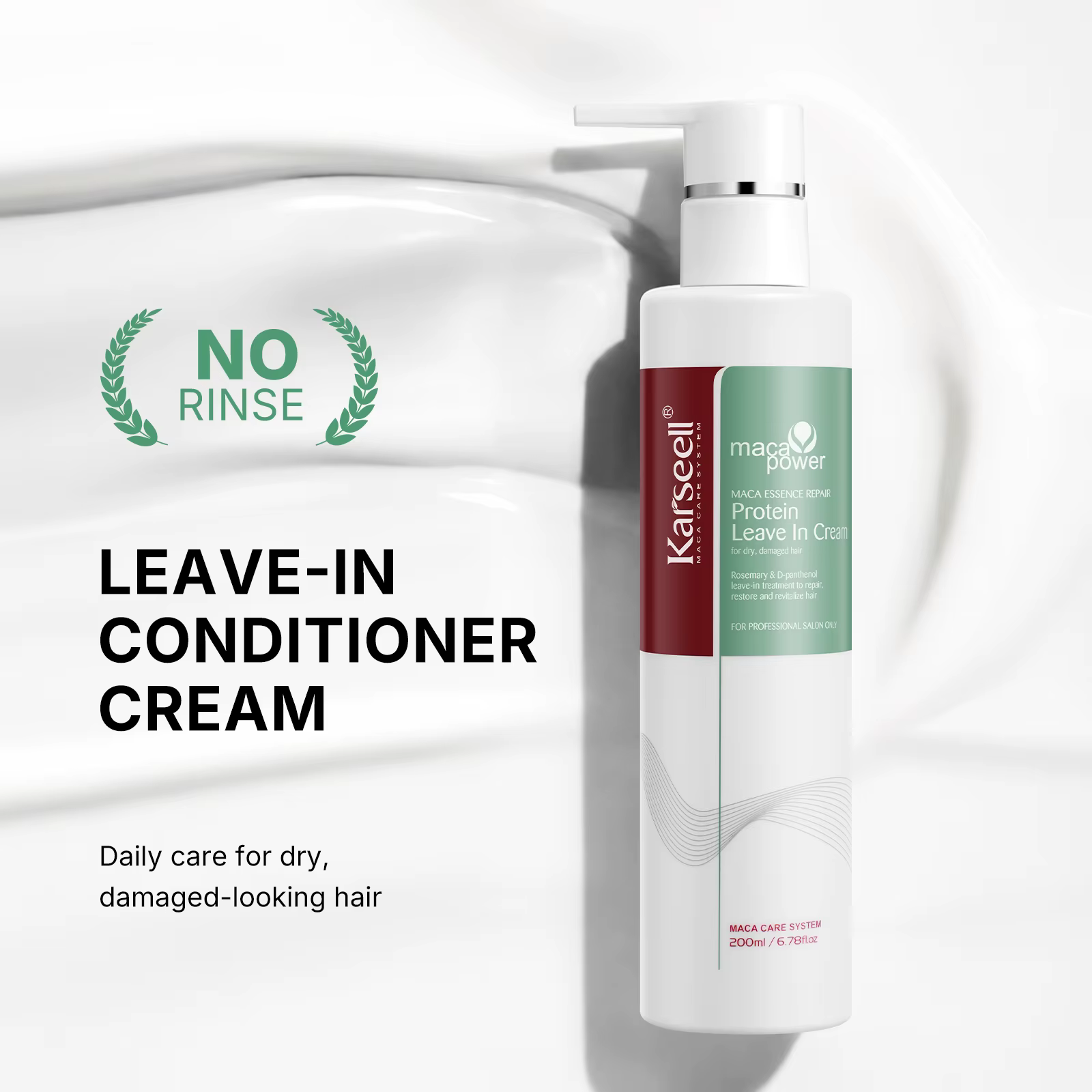 Karseell 200ml protéine laisser dans la crème réparatrice revitalisant traitement des cheveux Essences naturelles produi