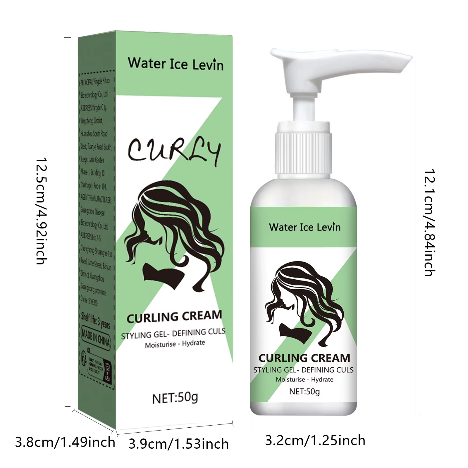 Crème hydratante pour cheveux bouclés