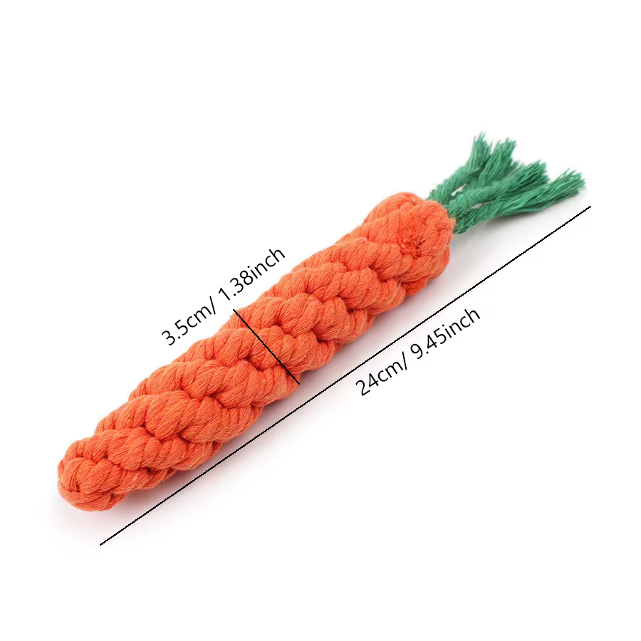 Jouets à mâcher pour petits chiens, jouets pour chiens de compagnie, livres, dents, chiot, carotte, ULen coton, accessoires de jeu pour animaux de compagnie, degré de morsure