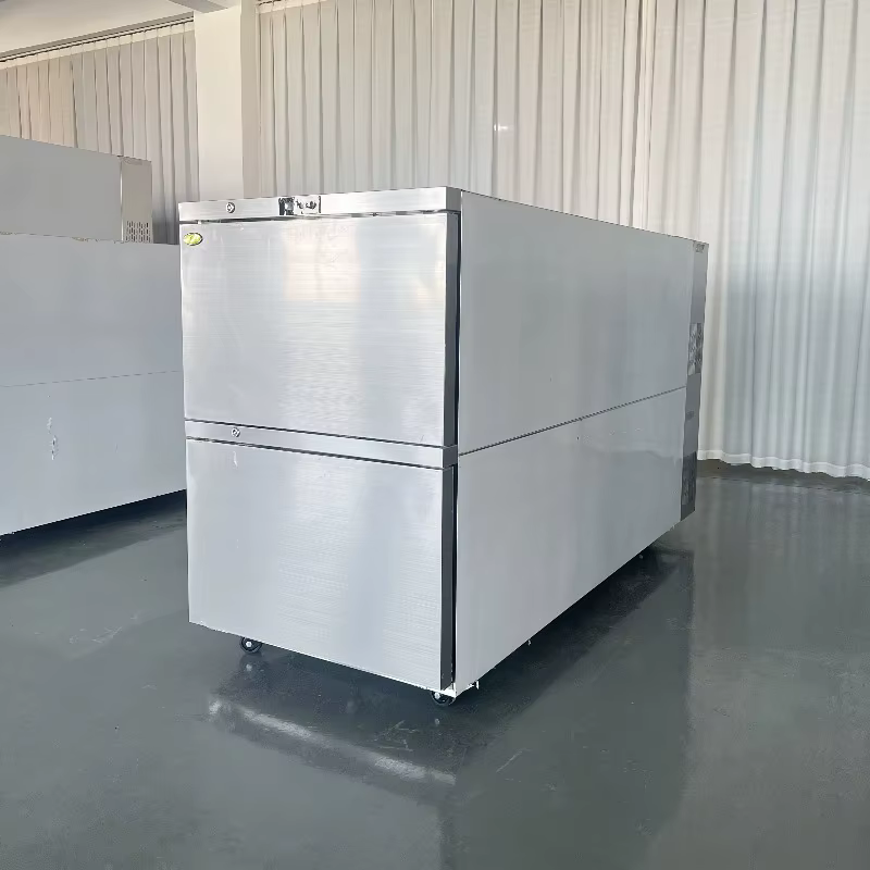 Congélateur Mortuaire Grande Taille Style Américain Personnalisé – Équipement Funéraire Écologique Réfrigérateur de Morgue Stockage à Froid pour