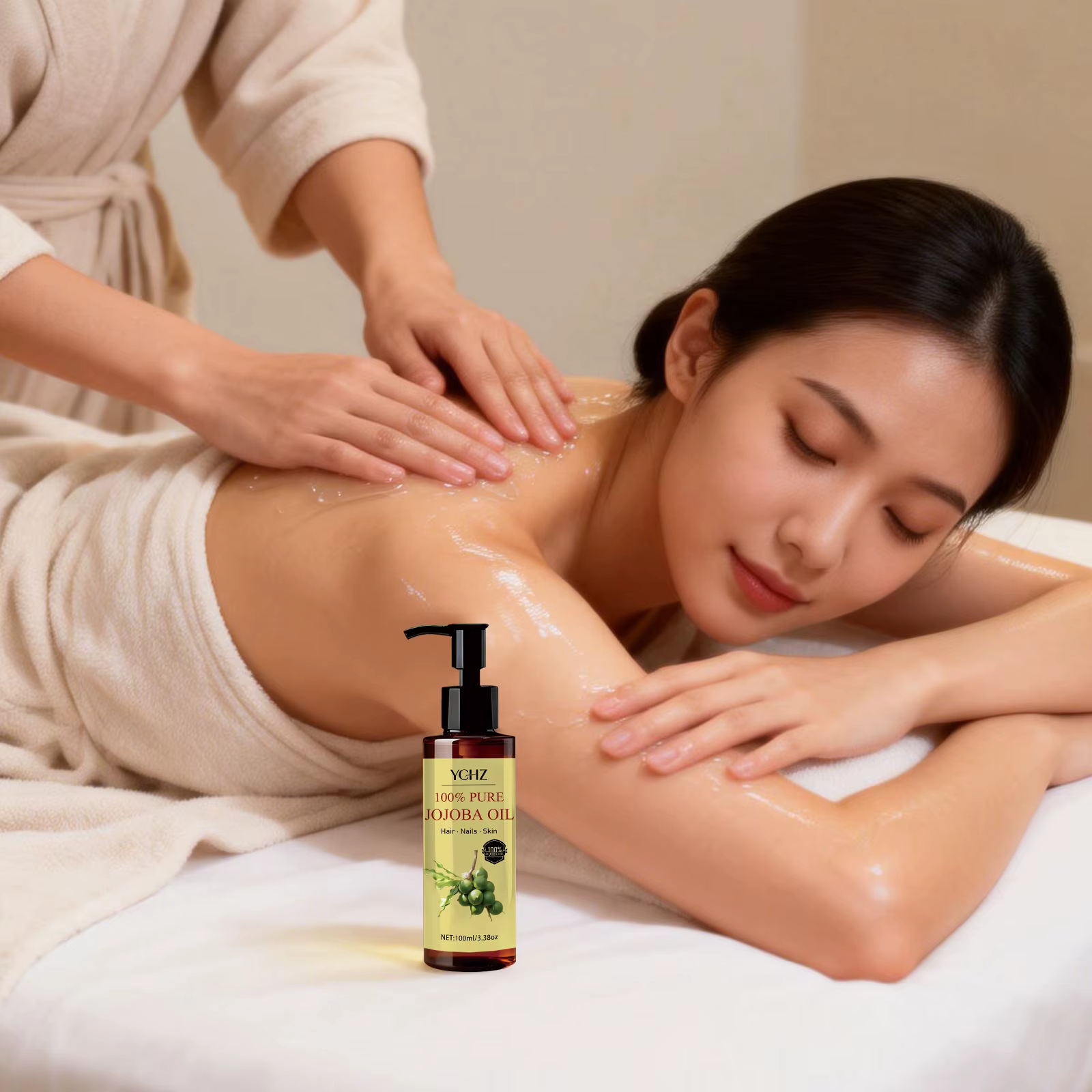 Huile de Jojoba - Produit naturel pur pour les soins de la peau et des cheveux