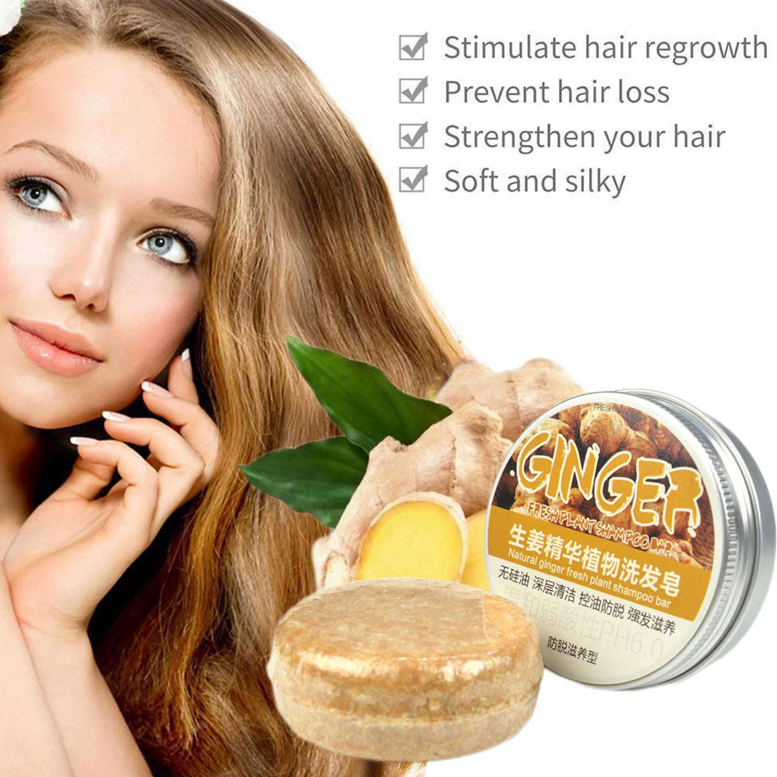 Regina Cold Ze Shampoo Bar pour femmes et hommes