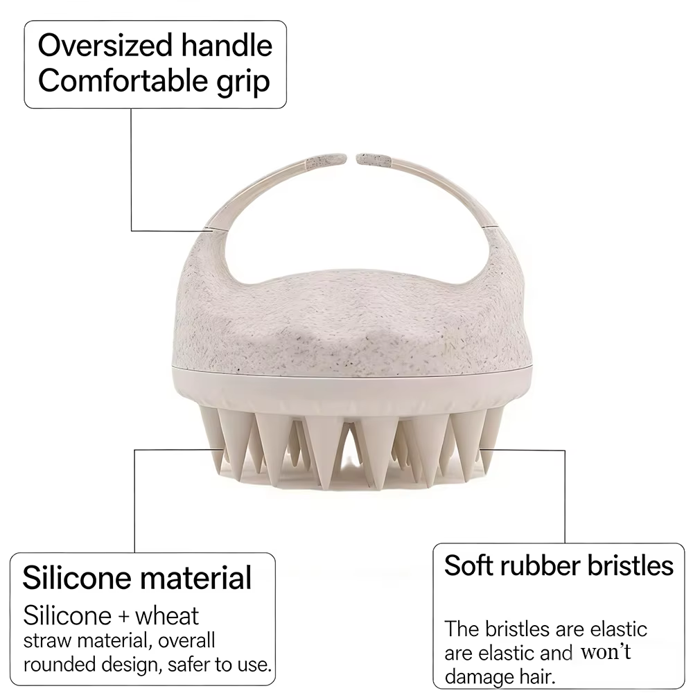 Brosse de massage du cuir chevelu