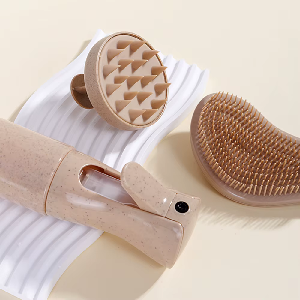 Ensemble de soins capillaires en paille de blé