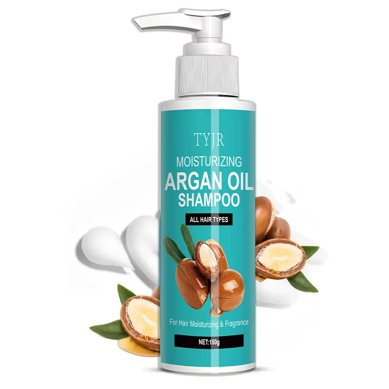 Le shampooing à l'huile d'argan marocain contient une formule hydratante naturelle à l'aloe vera
