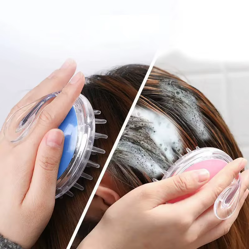 PP tête corps masseur shampooing cuir chevelu brosse de Massage cheveux lavage peigne