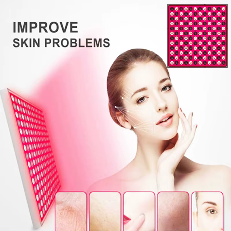 LED panneau rouge lumière visage anti-âge soins de la peau beauté 144 lumière LED outils de physiothérapie du corps yoga lampe de relaxation